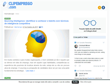 Tablet Screenshot of clipemprego.com